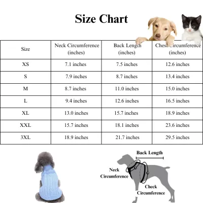 dog sweater with cable (1) With sizes ranging from XS to 3XL, this sweater offers a perfect fit for pets of all sizes, from small to large, making it a versatile and inclusive option for businesses selling pet clothing.