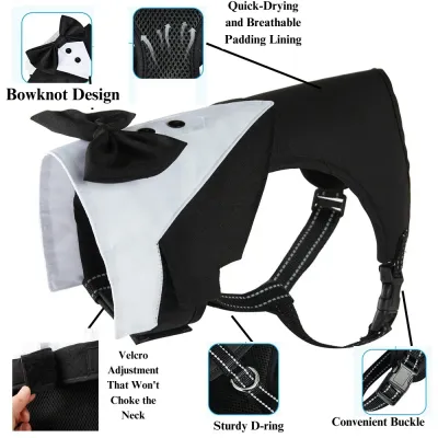 The magic tape adjustments make it easy to find the perfect fit, providing pets with a comfortable and secure harness without restriction or discomfort.