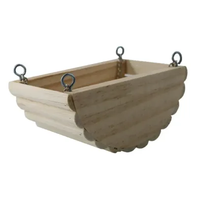 Hamster Mini Bed, Warm Small Pets Animals House Bedding, Cozy Nest Cage Accessories SKU Wooden Swing Toy Hanging Bed for Hamsters