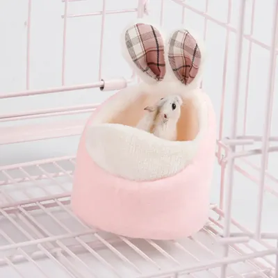Pink Cute Hamster Warm Bed Pink Cute Hamster Warm Bed