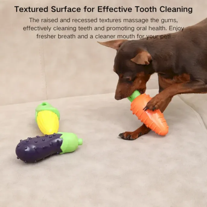 carrot corn vegetable dog toys