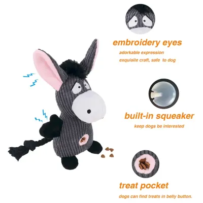 Dog toy with treat pocket Durable dog chew toy