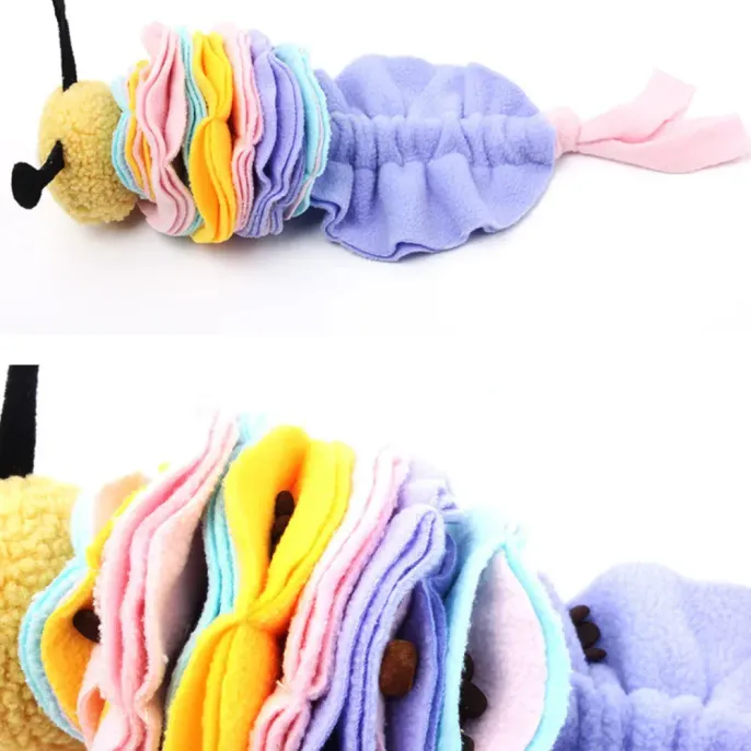 Dog Chew Toy Fun Design Teething Toy Features Caterpillar Sniffing and Teething Dog Chew Toy