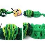 Dog Chew Toy Fun Design Teething Toy Details Caterpillar Sniffing and Teething Dog Chew Toy