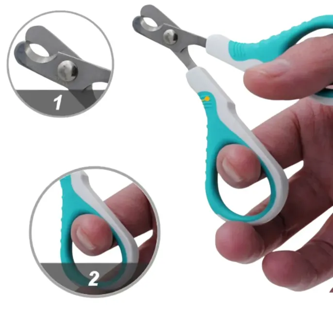 Tilt Blade Stainless Steel Cat Nail Clippers Usage Curved Blade Stainless Steel Cat Nail Clippers