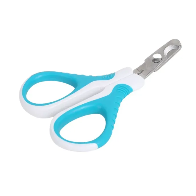 Tilt Blade Stainless Steel Cat Nail Clippers Blue&White Curved Blade Stainless Steel Cat Nail Clippers