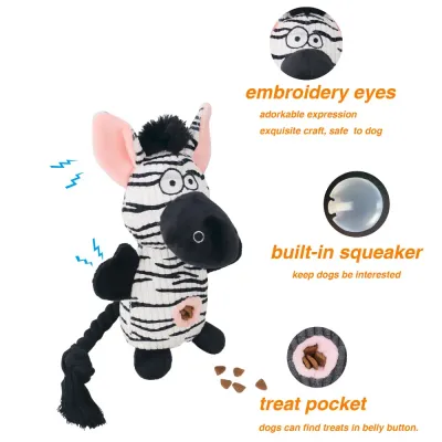 Zebra dog toy Hot selling zebra dog toy