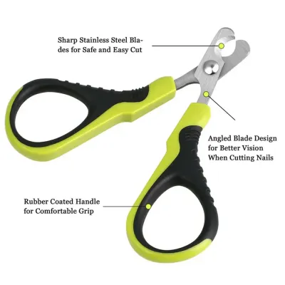 Tilt Blade Stainless Steel Cat Nail Clippers Details Curved Blade Stainless Steel Cat Nail Clippers