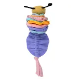 Dog Chew Toy Fun Design Teething Toy Macaron Caterpillar Sniffing and Teething Dog Chew Toy