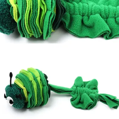 Dog Chew Toy Fun Design Teething Toy Display Caterpillar Sniffing and Teething Dog Chew Toy