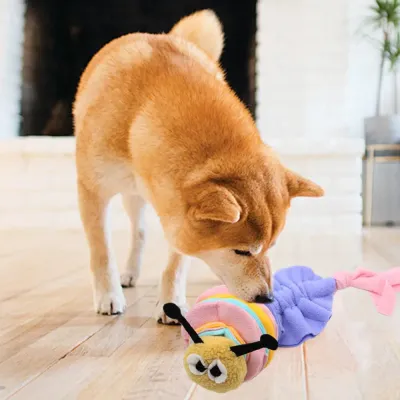 Dog Chew Toy Fun Design Teething Toy Dog Play Caterpillar Sniffing and Teething Dog Chew Toy