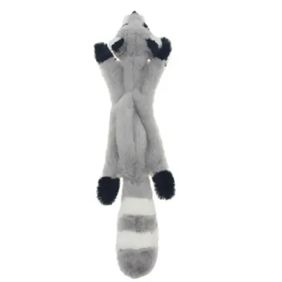 raccoon no stuffing dog toy