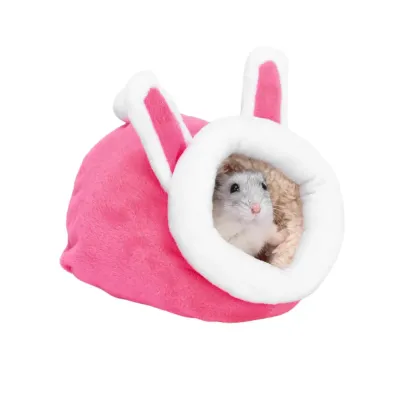 Nest for Hamsters (3) This miniature cotton pet bed is specially designed for small rodents, offering a warm and cozy environment during the cold winter months. Ideal for pets like hamsters, guinea pigs, and sugar gliders.