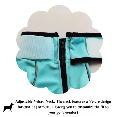 Waterproof Warm Dog Clothes Jumpsuits Thermal Pajamas for Large Dogs Velcro Waterproof Thermal Jumpsuit for Large Dogs