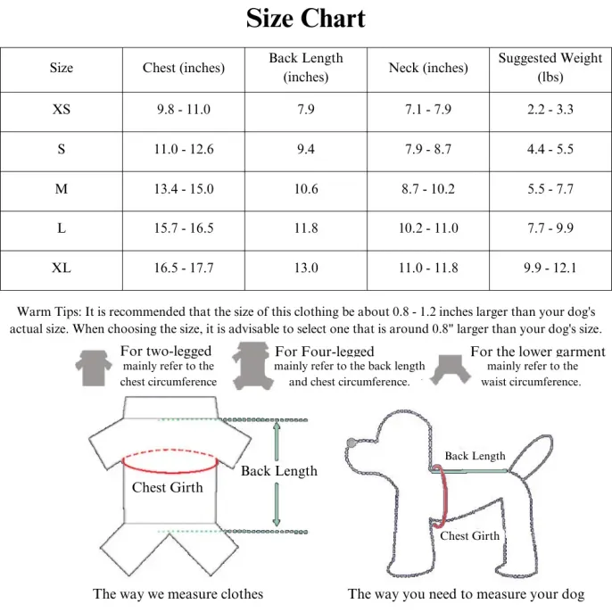 Small dog winter coat Cozy dog jacket