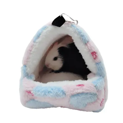 Warm and Cozy Beds for Hamsters, Guinea Pigs, Squirrels, Chinchillas & More (5) Keep small pets warm and comfortable with this fleece winter nest. Its excellent insulation and soft texture ensure pets are protected from cold temperatures, providing them with a safe and cozy space to rest.