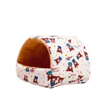 winter hamster bed (4) Businesses seeking high-quality, winter-specific bedding for small pets will find this bed perfect. Its soft, non-shedding velvet fabric and durable construction provide both comfort and longevity.
