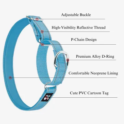 no pull collar for dogs (2) With reflective stitching for increased visibility, this collar enhances safety during night-time walks or training sessions, making it a practical accessory for businesses that prioritize safety.