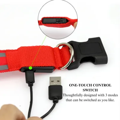 Reflective pet collar Reflective pet collar rechargeable