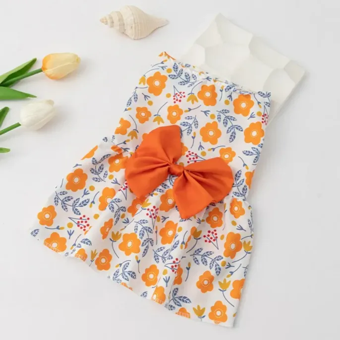 Durable &amp; Easy Care: Crafted from high-quality materials, this pet dress is designed to be durable and easy to clean, ensuring that it can withstand regular use while remaining in great condition.