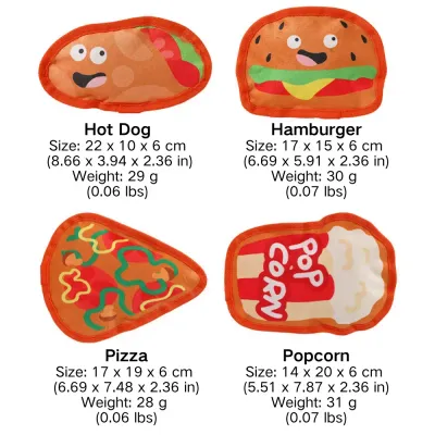 squeaky dog toys (1) Made with tough, bite-resistant materials, this dog toy can withstand vigorous chewing, making it a long-lasting addition to your pet product range.