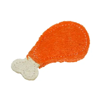 cat teething toys (2) Natural Loofah Cat Toy – Teething, Self-Play & Boredom Relief – Edible Dye Safe, Food-Themed