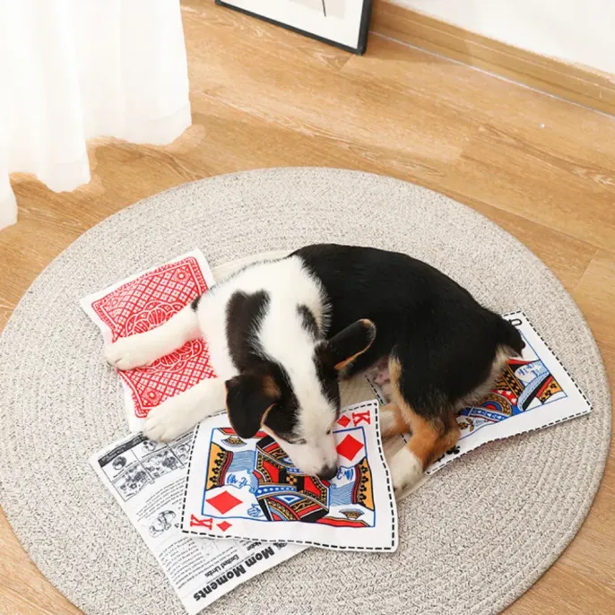 A pet-safe, non-toxic chew toy with crinkle paper sound, designed for long-lasting use and ideal for dogs who love to chew and fetch.