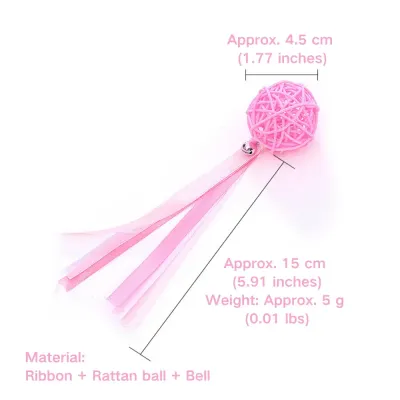 cat toy balls (1) This toy helps alleviate boredom by providing cats with something to chase, pounce on, and bat at. Its bell and ribbons make it a must-have for cats in need of active and mentally stimulating play.