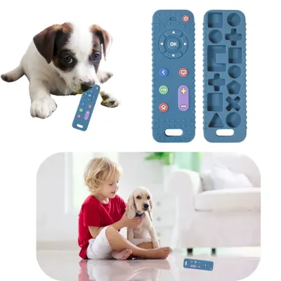 Remote control design teething toy New Dog Teething Toy with Remote and Silicone