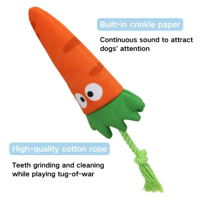 The durable cotton rope and fun design make this pet toy perfect for interactive play, offering endless entertainment for both puppies and adult dogs during solo or shared play sessions.
