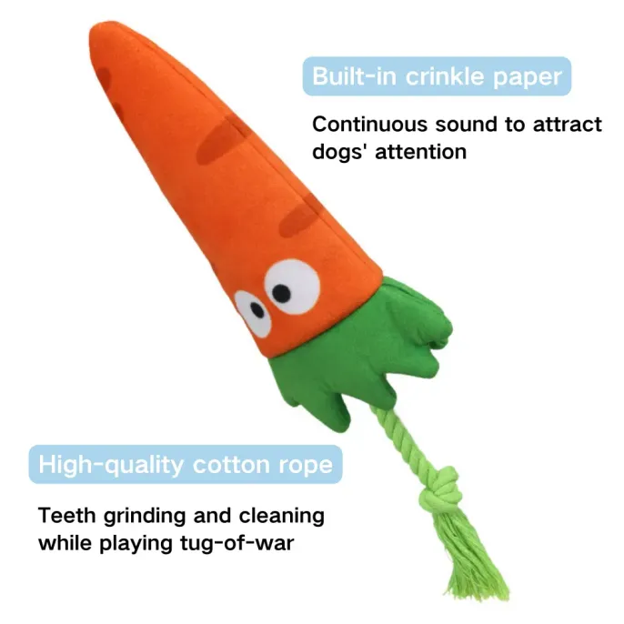 The durable cotton rope and fun design make this pet toy perfect for interactive play, offering endless entertainment for both puppies and adult dogs during solo or shared play sessions.