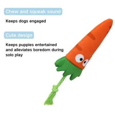 Ideal for teething puppies, this toy helps to clean and massage gums while offering a satisfying sound to keep dogs focused and happy.