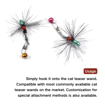 Keep your cat entertained with this durable and bite-resistant insect replacement head, designed for long-lasting use.