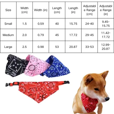 Cat Adjustable Bandana Pet Print Bib