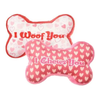 valentines day dog toys (8) Teeth Cleaning and Gum Health: Designed with a plush surface that helps clean teeth and gums while your pet plays, preventing plaque buildup and promoting healthy oral hygiene.