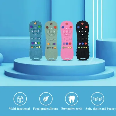 Silicone Dog Toy for Teething with Remote