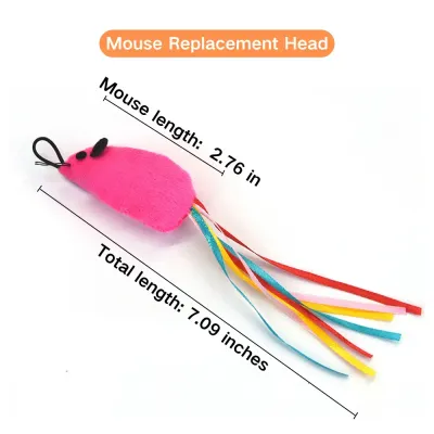 Encourage physical activity and mental stimulation with this durable, soft plush toy that features a fish and mouse design with playful streamers.