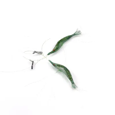 A realistic shrimp-shaped replacement head for cat wands, designed with long antennae and shiny legs to engage cats in interactive play.