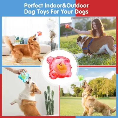 Dog tennis ball toy Interactive Squeaky Dog Toy for Large Dogs