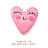 valentines day dog toys (2) Made for heavy chewers, this plush pet toy is both long-lasting and functional, offering teeth cleaning benefits along with squeaky entertainment.