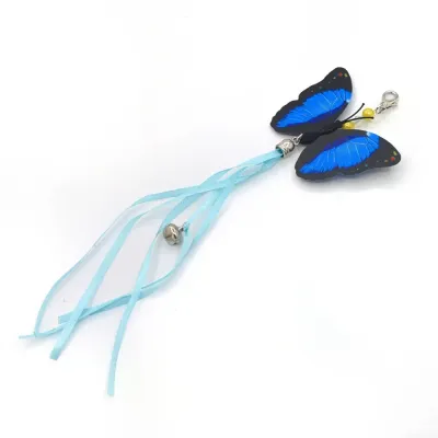 Make playtime more fun with this butterfly teaser replacement head, designed with colorful tassels and a bell to keep your cat’s attention.