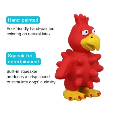 Made from eco-friendly, natural latex, this durable turkey-shaped dog toy provides an excellent outlet for chewing and interactive play, keeping your pet active and engaged.