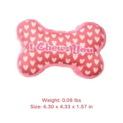 valentines day dog toys (7) Stress Relief: Perfect for relieving stress and anxiety, this plush toy serves as a fun distraction that helps prevent destructive behaviors like chewing on furniture or shoes.