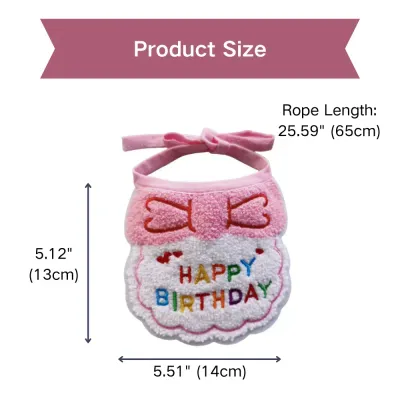 Birthday Party Collar Decoration for Puppies and Cats Size Birthday Party Hat & Bib Costume Set