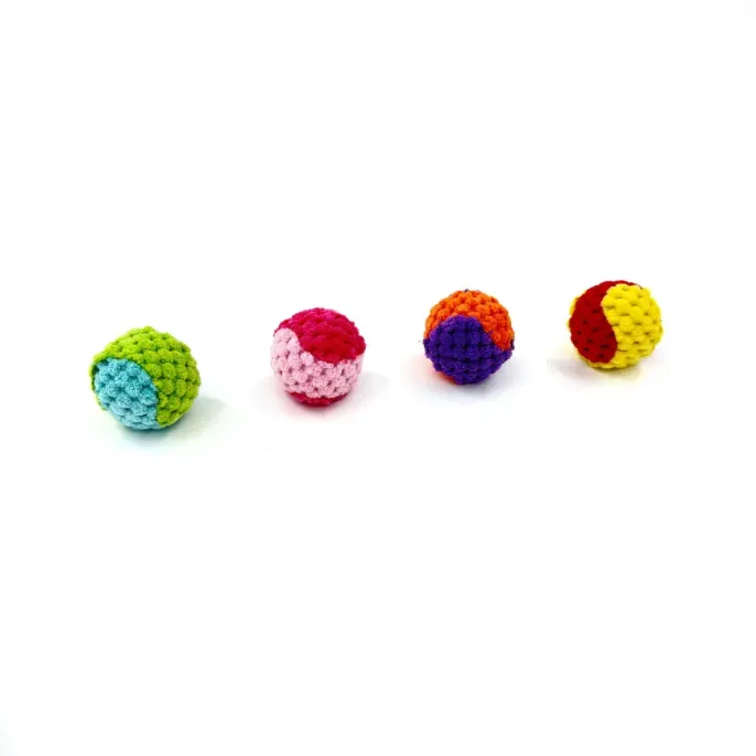cat toy ball (2) The pineapple velvet double ball toy is made from soft, non-toxic materials, ensuring it is safe for pets and a great addition to any pet store’s catalog. Its durability makes it suitable for long-term use, even with the most active cats.