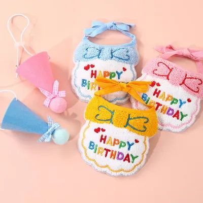 Birthday Party Jazz Hat for Puppies and Cats Collar Decoration Birthday Hat Birthday Party Hat & Bib Costume Set