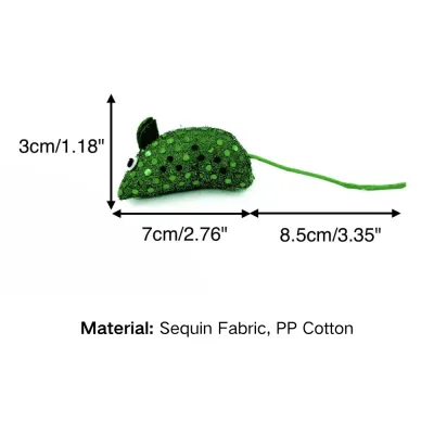 cat toy (1) Stimulate your cat’s natural hunting instincts with this colorful, fun, and safe sequin mouse toy designed for chewing and play.