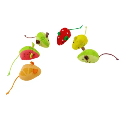 Perfect for active cats, this fruit series mouse toy offers hours of fun, engaging them in interactive play while stimulating their hunting instincts.