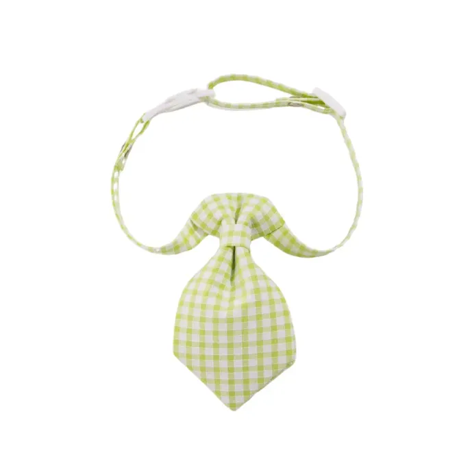 pet bow tie (3) Cute plaid bow tie collar with a safety buckle, perfect for small dogs and cats, combining fashion, comfort, and security.