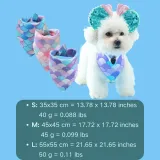 Made from soft, breathable fabric, this dog bandana ensures comfort and style for pets during hot weather, keeping them cool and happy.